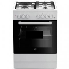 Beko FSE 63110 DW Κουζίνα 66lt με Εστίες Φυσικού Αερίου & Ρεύματος Π60εκ. Λευκή Beko FSE 63110 DW Κουζίνα 66lt με Εστίες Φυσικού Αερίου & Ρεύματος Π60εκ. Λευκή